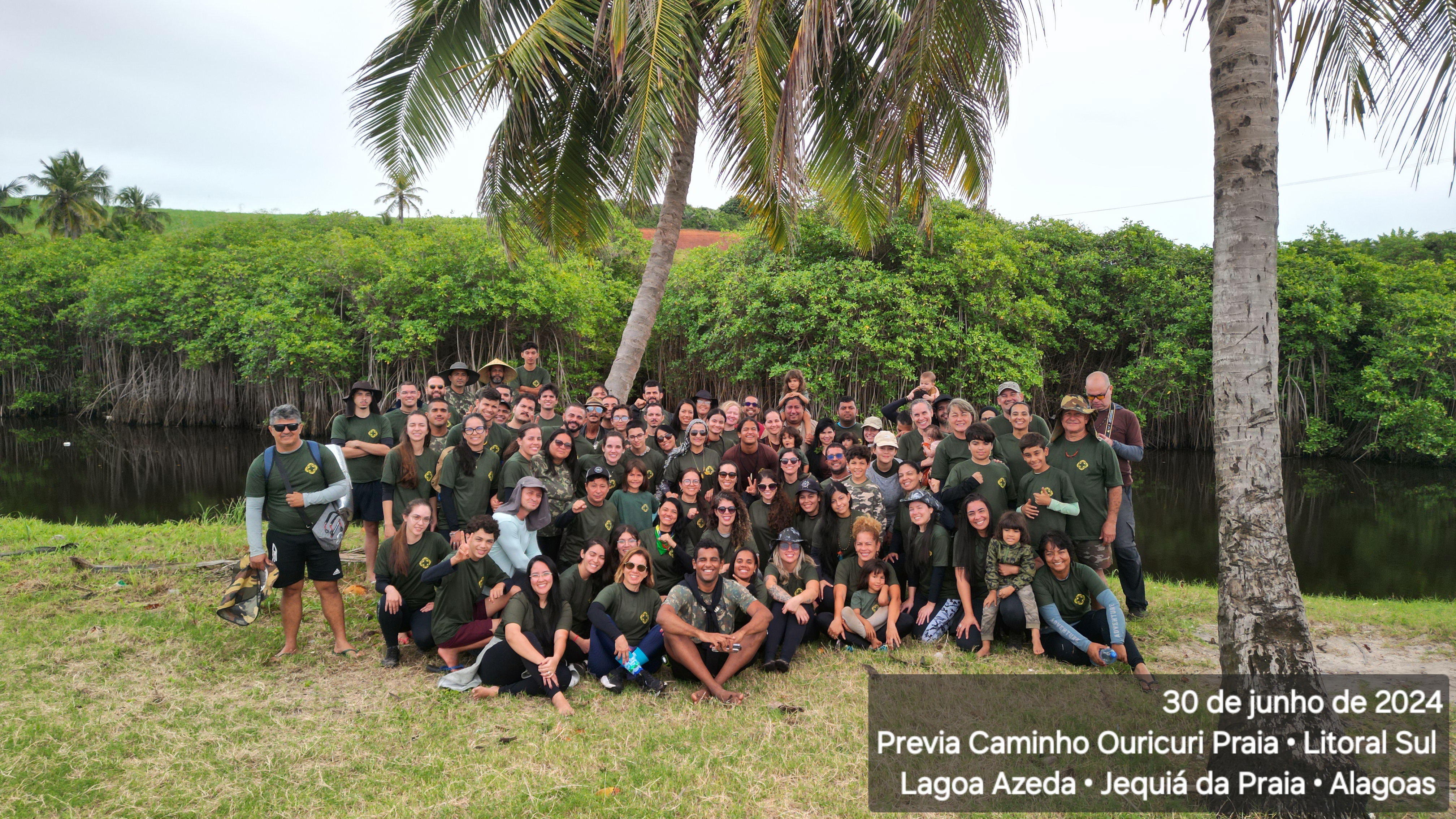 Caminhantes em conversa